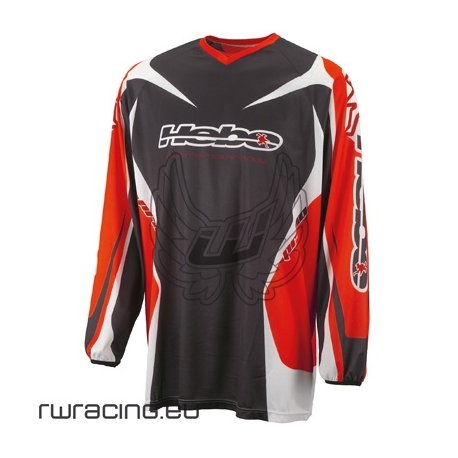 MAGLIA HEBO TRIAL PRO 10 NERO/ROSSA