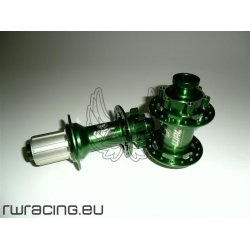 Coppia mozzi WRC DH / Freeride anodizzato Verde