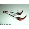 Sganci rapidi QR anodizzati rossi - Per bici mtb e corsa - 113 g