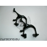 Coppia freni bici fixed C.Star neri + pattini inclusi