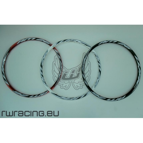 Cerchio 26 " WRC AM26 bianco / rosso / nero per bici / mtb