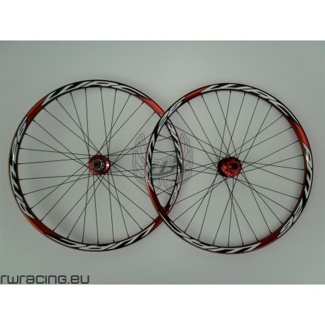 Ruote mtb / All Mountain WRC ROSSE da 26" TUBELESS