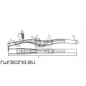 Fodero / Tubo superiore carro bici / mtb grezzo per telaio in alluminio 