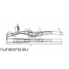 Fodero / Tubo superiore carro bici / mtb grezzo per telaio in alluminio 