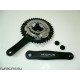 Guarnitura bici / mtb M-Wave in alluminio nera