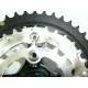 Guarnitura bici / mtb M-Wave in alluminio nera