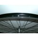 Ruota posteriore 28" per bici da trekking v-brake / a filetto nera