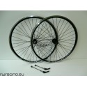 Coppia ruote Nere mtb A:Light Komet v-brake da 26 a cassetta