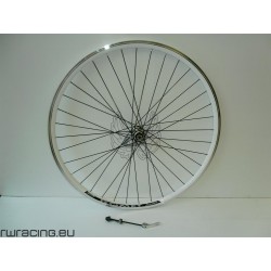 Ruota anteriore 28" v-brake per bici da trekking bianca