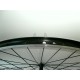 Ruota anteriore 28" v-brake per bici da trekking Nera - mozzo nero