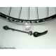 Ruota anteriore 28" v-brake per bici da trekking Nera - mozzo nero