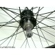 Ruota posteriore 26" a filetto Komet nere per bici / mtb