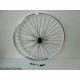 Ruota anteriore 28" v-brake per bici da trekking bianca