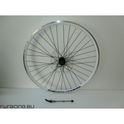 Ruota posteriore 28 v-brake / a filetto bianca