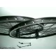 Coppia ruote mtb 26 - nere opache, v-brake, a cassetta