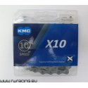 Catena KMC X10 X-Bridge Gray 10 velocità, per bici / mtb / corsa / strada